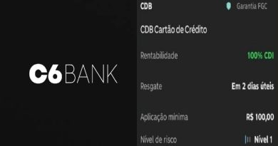 CDB cartão de crédito C6