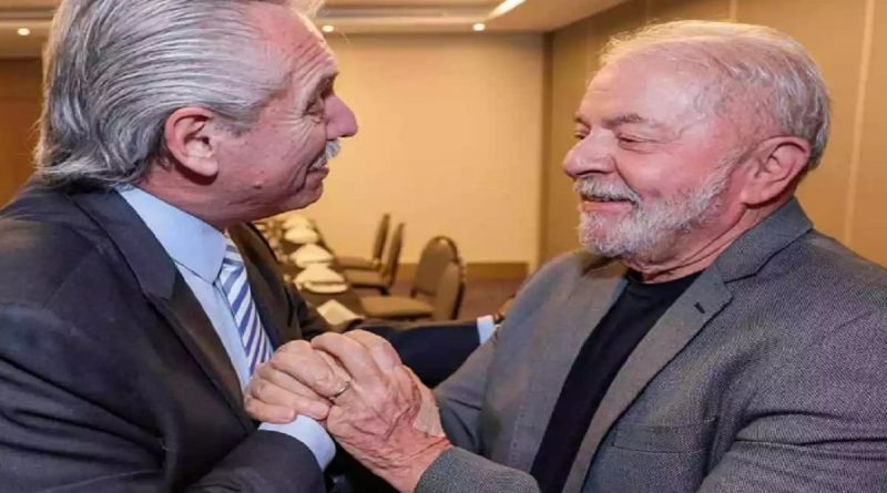 Alberto Fernández e Luiz Inácio Lula da Silva (Esteban Collazo/Presidência da Argentina)