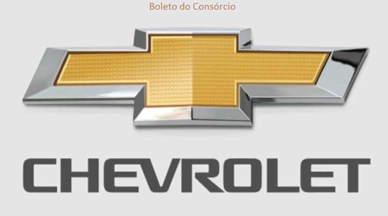 Boleto do Consórcio Chevrolet
