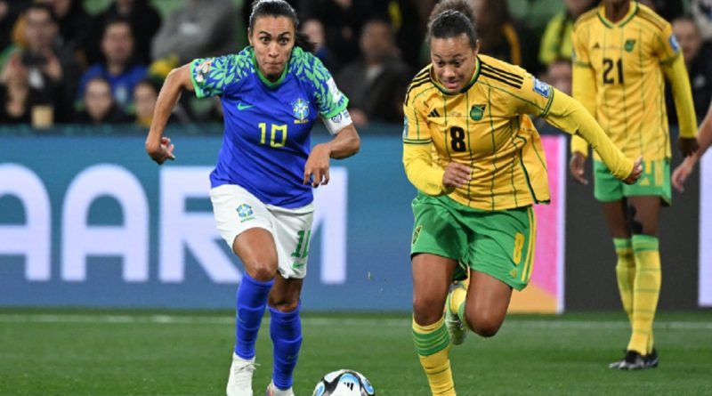 A Seleção Brasileira está eliminada da Copa do Mundo Feminina (Crédito: WILLIAM WEST / AFP)