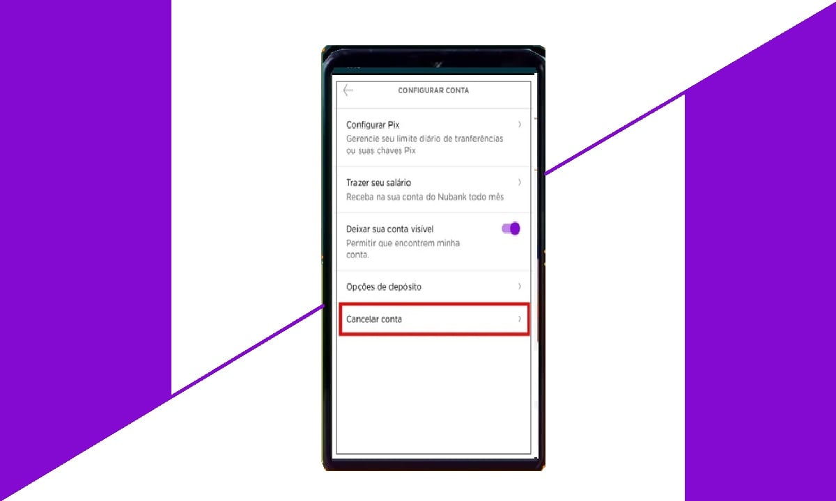 Como cancelar conta Nubank