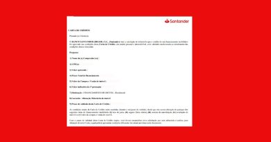 Carta de crédito Santander