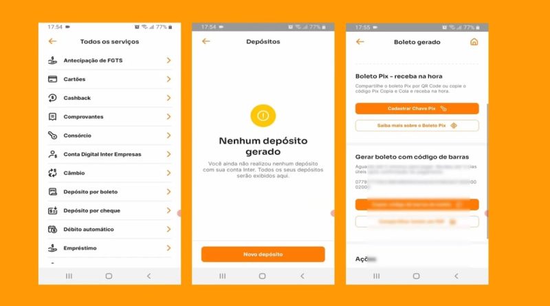 Como depositar dinheiro no Banco Inter